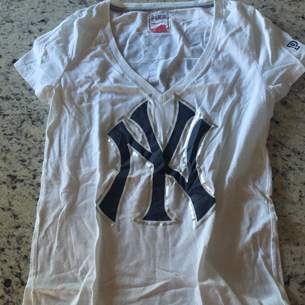 Pink MLB collection Yankees shirt